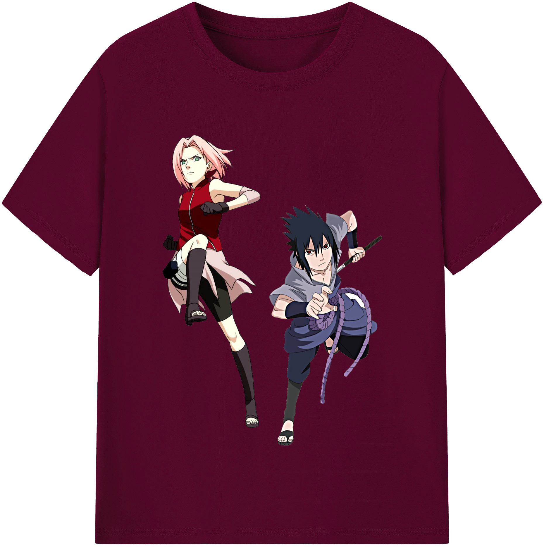 （画像用） NARUTO -ナルト- 春野サクラ Haruno Sakura レディースカジュアルプリントTシャツ（綿100％）